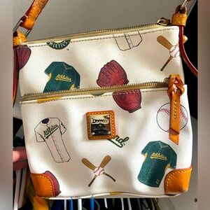 Oakland A’s Downey & Bourke double zip purse